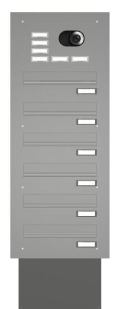 Mauerdurchwurf Briefkasten mit Kamera MEV2