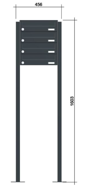 Freistehende Briefkastenanlage FS40H