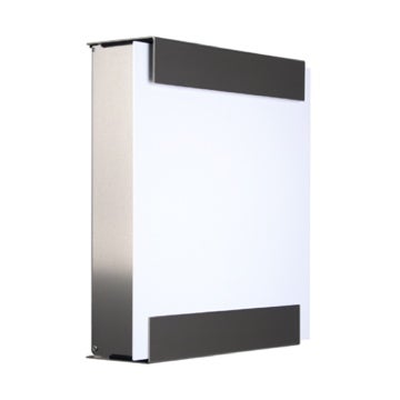 keilbach Design Briefkasten glasnost white Edelstahl