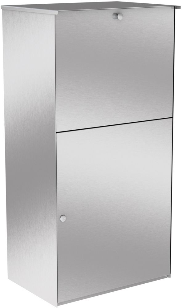 P4 Paketbriefkasten Entnahme hinten Edelstahl