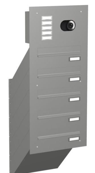 Mauerdurchwurf Briefkasten mit Kamera MEV2