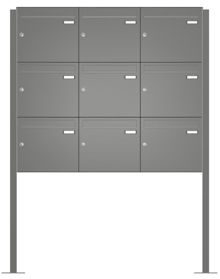 Briefkastenanlage freistehend A