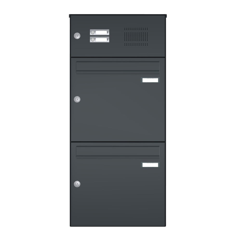 2er Aufputz Briefkasten mit Klingel RI244S