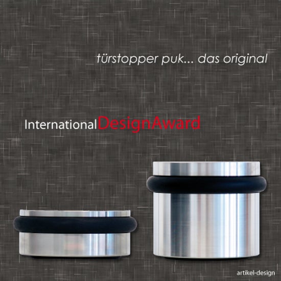 artikel_design_tuerstopper_puk_edelstahl ARTIKEL DESIGN Türstopper PUK Edelstahl