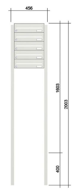 Freistehende Briefkastenanlage FS40H