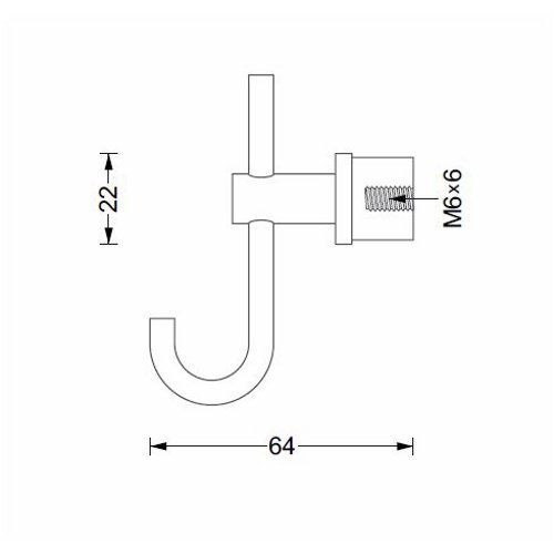 PHOS Garderobenleiste HL X 2