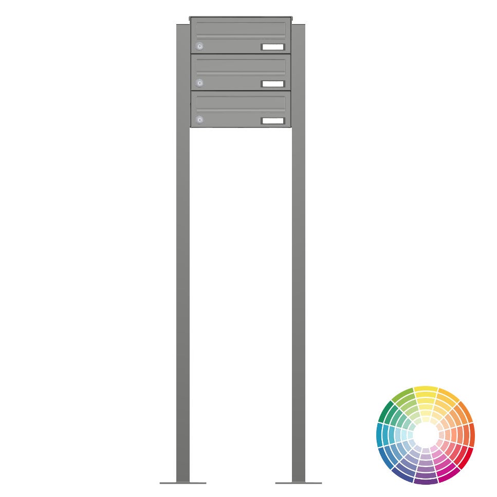 3er Briefkastenanlage freistehend FS43H