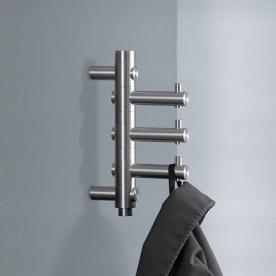 PHOS Garderobenhaken Edelstahl GH drehbar 3 Haken
