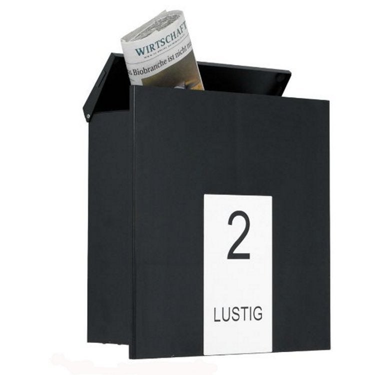 Knobloch Design Briefkasten Edelstahl Como schwarz