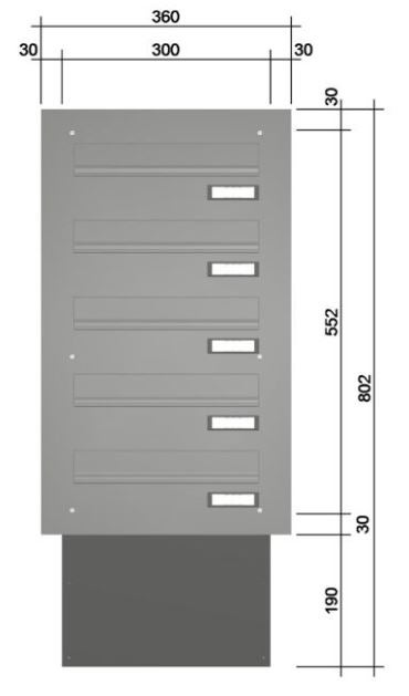 Knobloch Mauerdurchwurf-Briefkasten