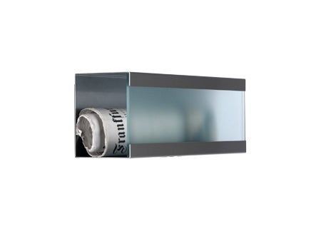 keilbach Design Zeitungsrolle newsbox glass 360 Edelstahl