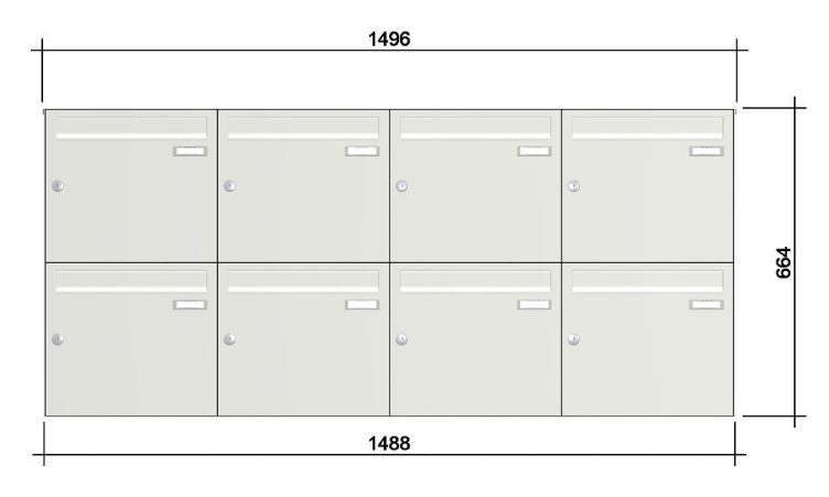 Aufputz Briefkastenanlage RI244