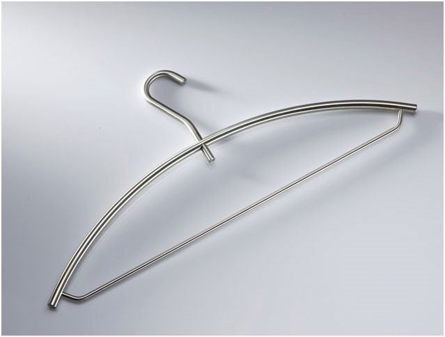 PHOS Kleiderbügel mit Hosenstange KB 1 H Edelstahl