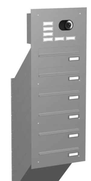 Mauerdurchwurf Briefkasten mit Kamera MEV2
