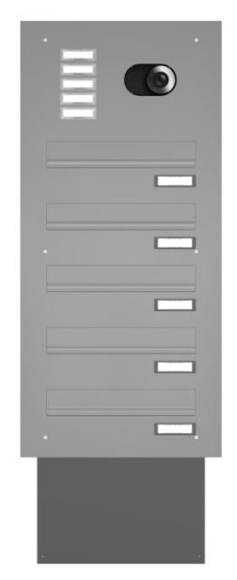 Mauerdurchwurf Briefkasten mit Kamera MEV2