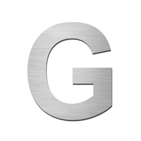 Serafini Hausbuchstabe g groß selbstklebend Edelstahl