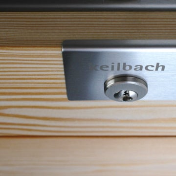 keilbach Design Briefkasten glasnost wood larch Edelstahl 2