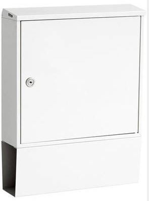 BOX3 Design Briefkasten mit Zeitungsfach Weiß