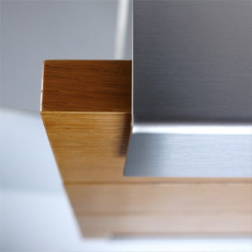 keilbach Design Briefkasten glasnost wood oak Edelstahl 2