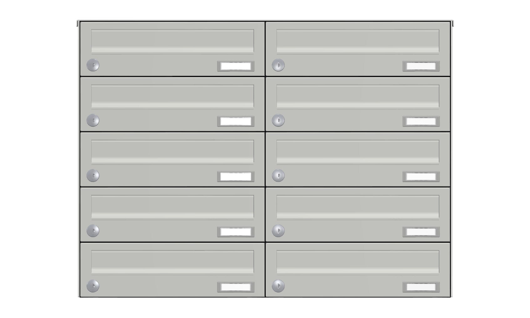 Aufputz Briefkastenanlage AP1 lackiert