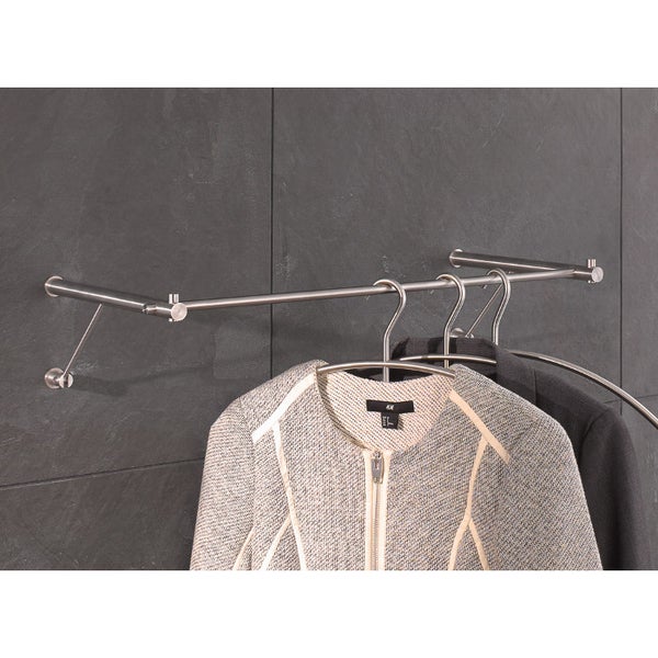 Garderobe Edelstahl Wandmontage