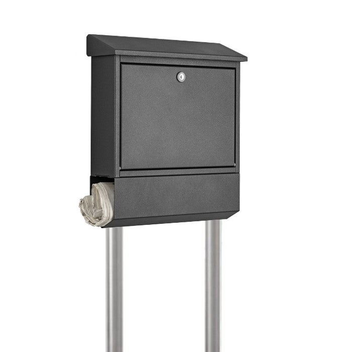 Standbriefkasten mit Zeitungsfach SE6 anthrazit