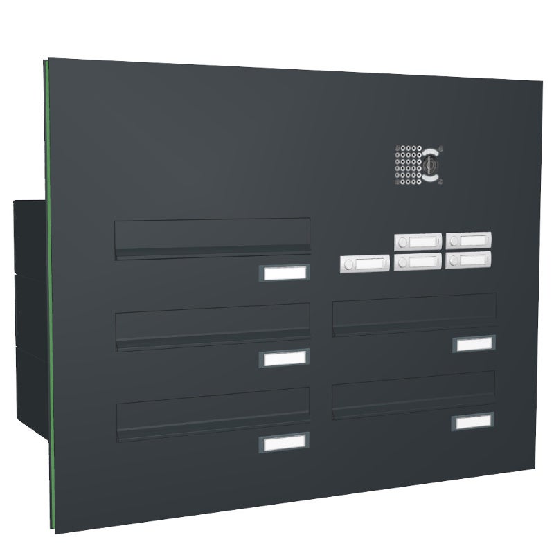 Türseitenteil Briefkastenanlage mit Kamera TB5