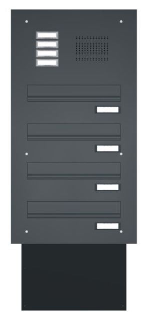 Knobloch  Mauerdurchwurf-Briefkasten mit Klingel MK1