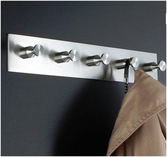 PHOS Design Wandgarderobe Edelstahl HL 2