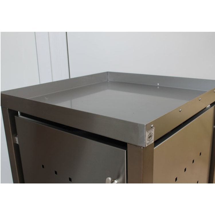 MB4 3er Mülltonnenbox Edelstahl 120 / 240 Liter Pflanzwanne