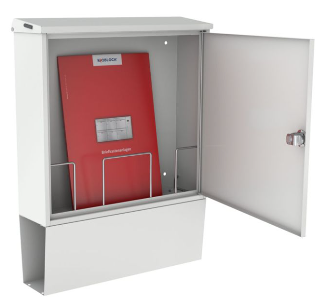 BOX3 Design Briefkasten mit Zeitungsfach Weiß