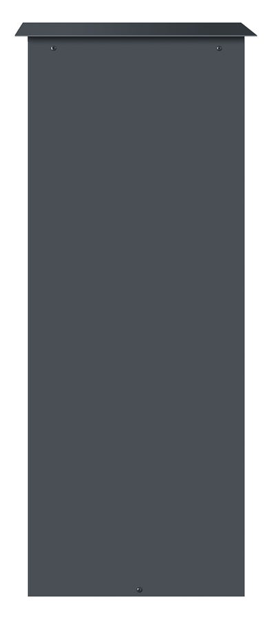 Standbriefkasten mit Paketfach SP1 Rückseite