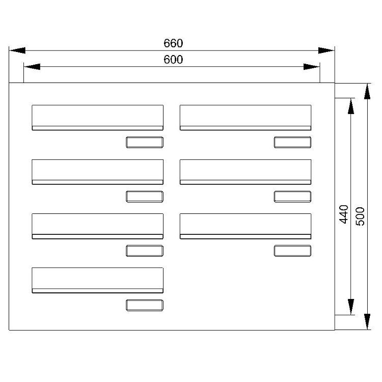 7 Knobloch Mauerdurchwurf-Briefkasten MA1