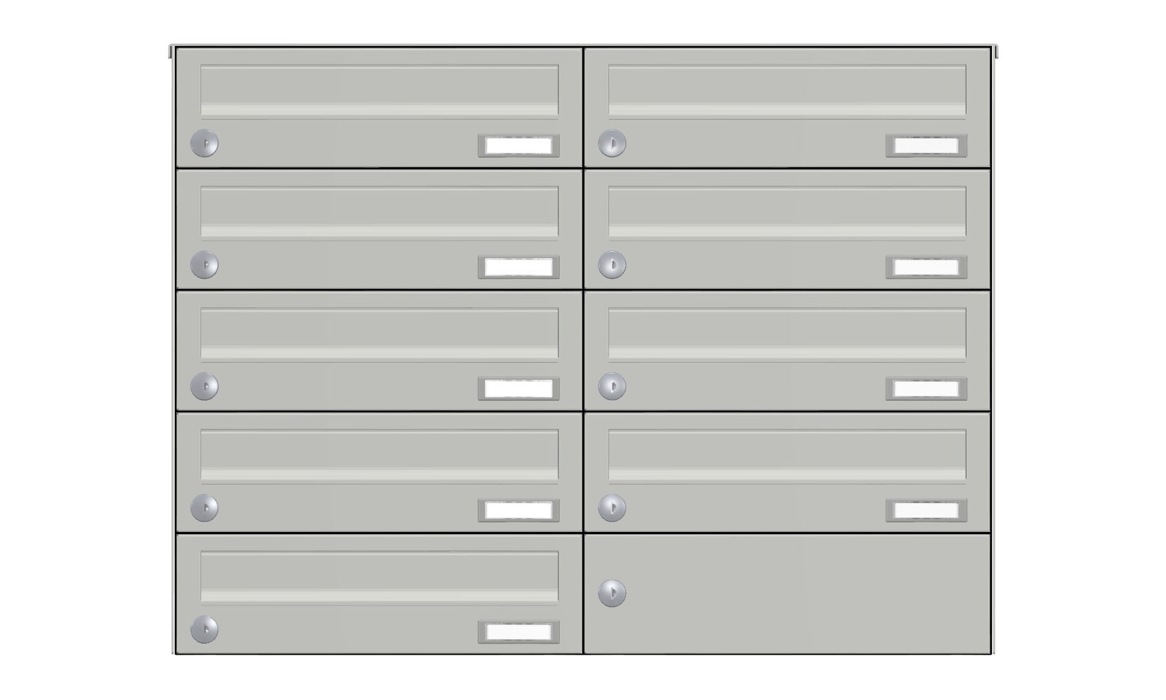 Aufputz Briefkastenanlage AP1 lackiert