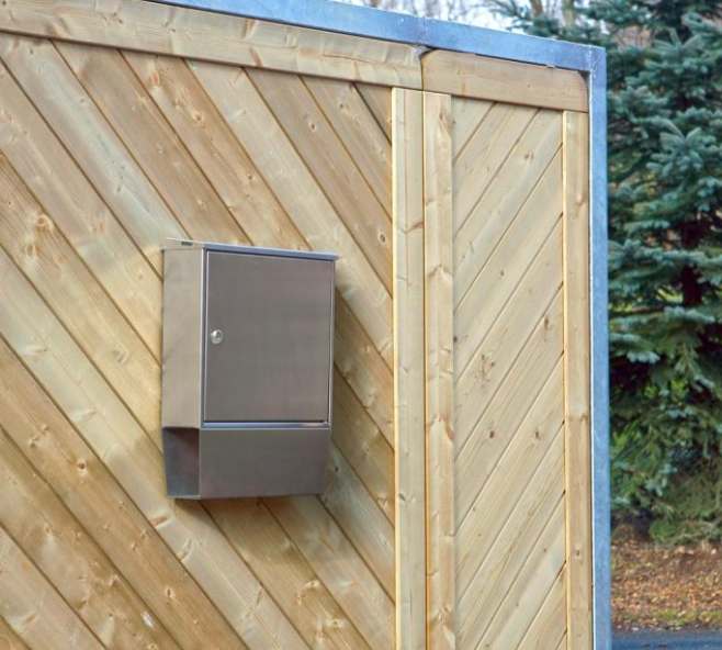 BOX3 Design Briefkasten mit Zeitungsfach Anthrazit