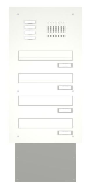 Knobloch  Mauerdurchwurf-Briefkasten mit Klingel MK1