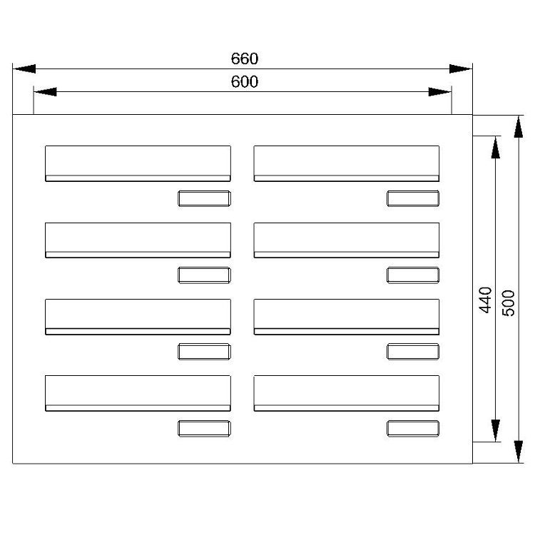8 Knobloch Mauerdurchwurf-Briefkasten MA1