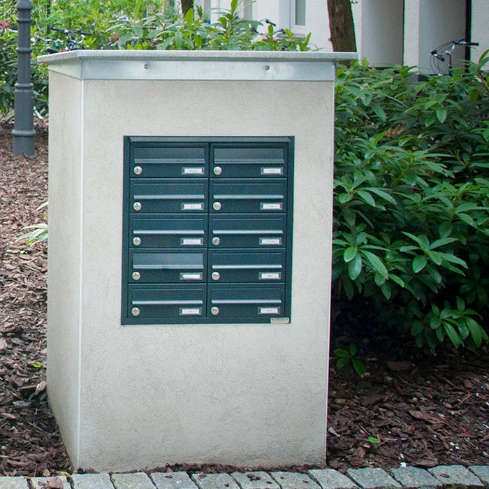 Unterputz-Briefkastenanlage-lackiert-waagerechte-K-sten Unterputz Briefkastenanlage UP2 lackiert