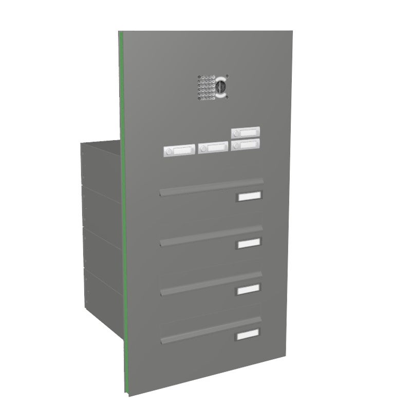 Türseitenteil Briefkastenanlage mit Kamera TB5