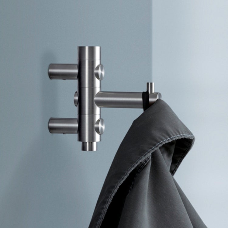 PHOS Design Wandgarderoben Edelstahl drehbar GH