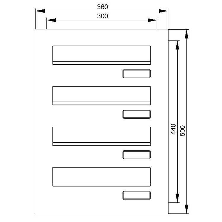 4 Knobloch Mauerdurchwurf-Briefkasten MA1