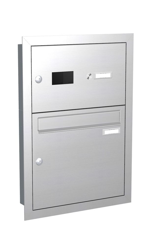 Edelstahl Unterputz Briefkasten mit Klingel UP22E