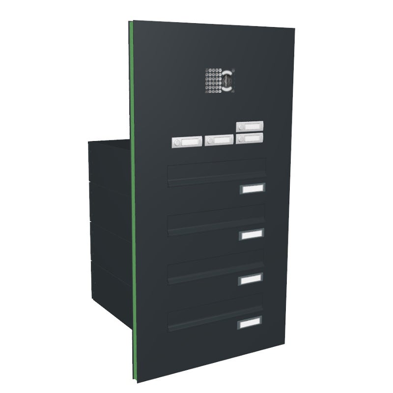 Türseitenteil Briefkastenanlage mit Kamera TB5
