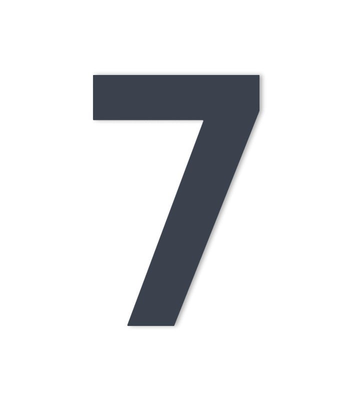 Hausnummer 7 Anthrazitgrau 7016 H1