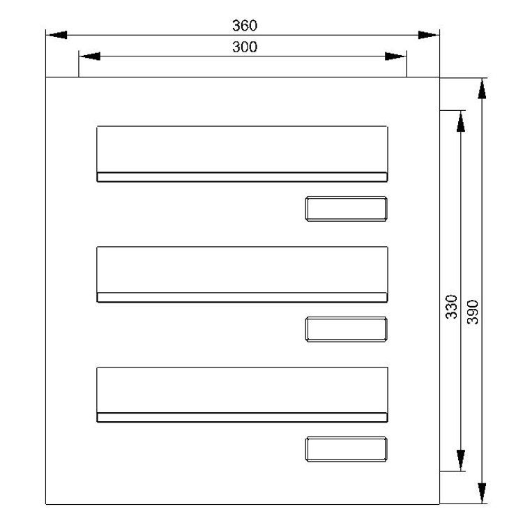 3 Knobloch Mauerdurchwurf-Briefkasten MA1