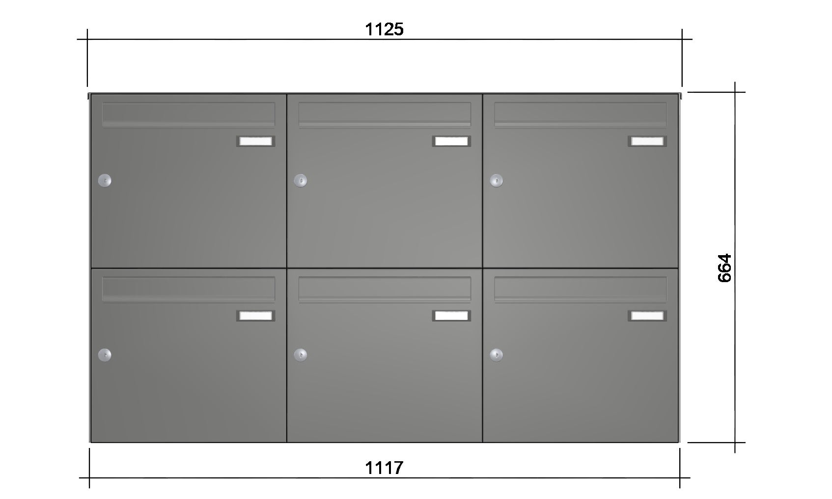 Aufputz Briefkastenanlage RI244