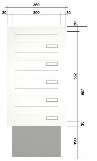 Knobloch Mauerdurchwurf-Briefkasten