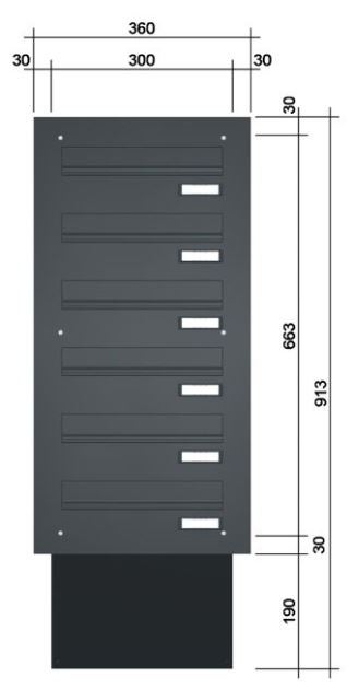 Knobloch Mauerdurchwurf-Briefkasten