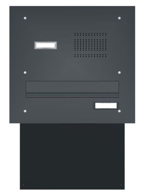 Mauerdurchwurf Briefkastenanlage mit Klingel M2