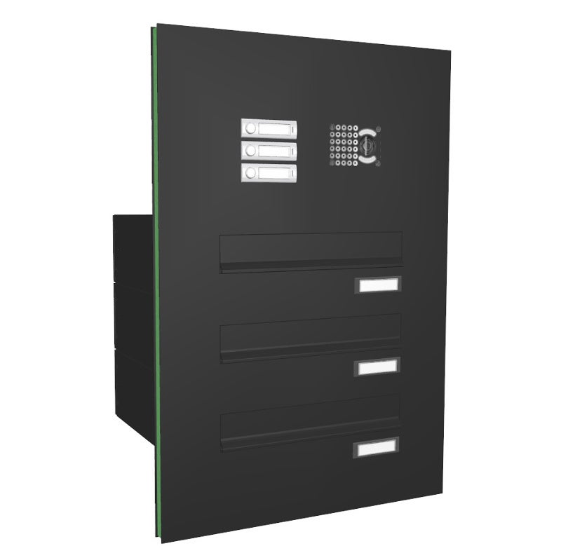 Türseitenteil Briefkastenanlage mit Kamera TB5